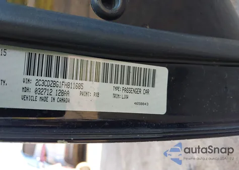 2015 Dodge Challenger Sxt Plus z USA, uszkodzony, nr VIN 2C3CDZBG1FH811685